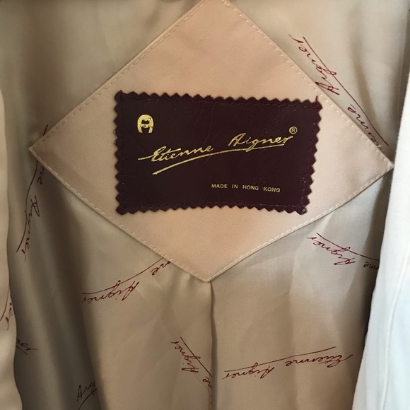 ETIENNE AIGNER Vintage Tan Jacket Size 8 EUC - Picture 2 of 10